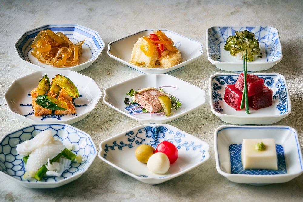 和洋中前菜の9種小鉢盛り