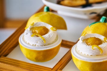 和紅茶のムース柚子のマーマレード