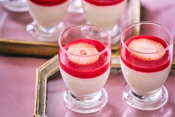 パンナコッタ ストロベリーソース