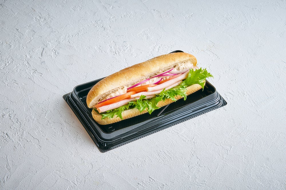 ハムとツナのバケットサンドイッチ